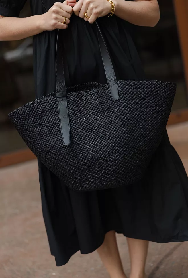 Lie Studio The Bianca Raffia Bag Large 3