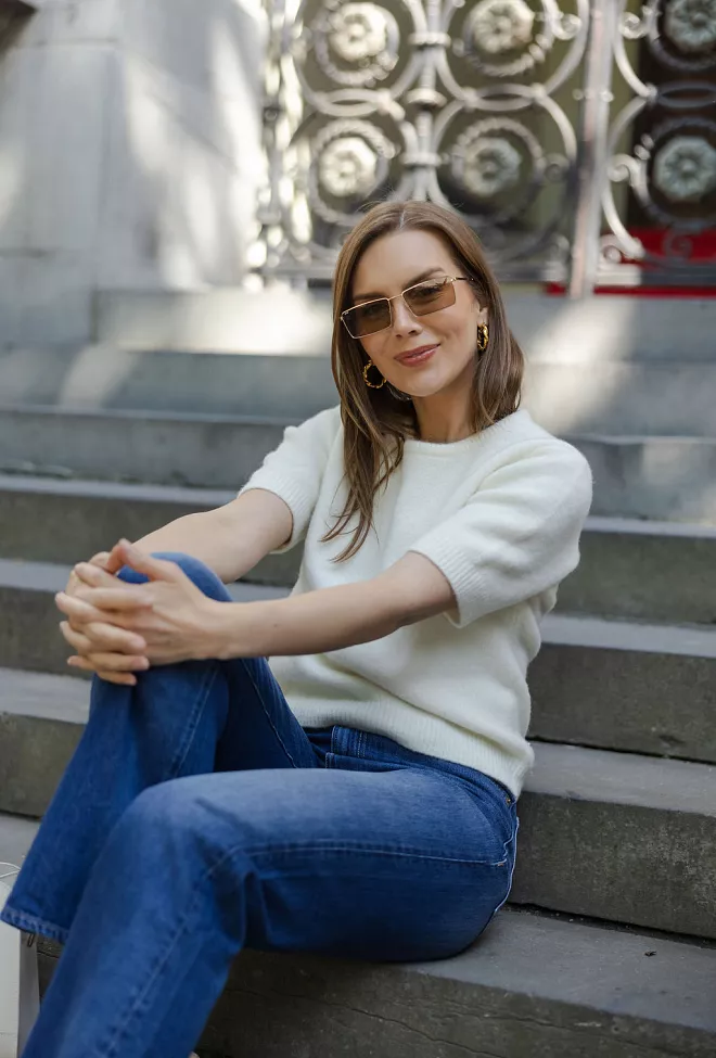 Otra Eyewear Margo Gold/Brown solbriller 7
