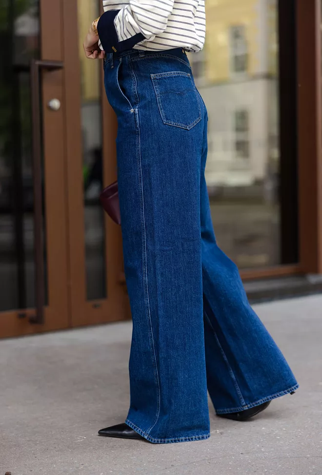 Replay Wide Leg Pants Dark Blue jeans 2