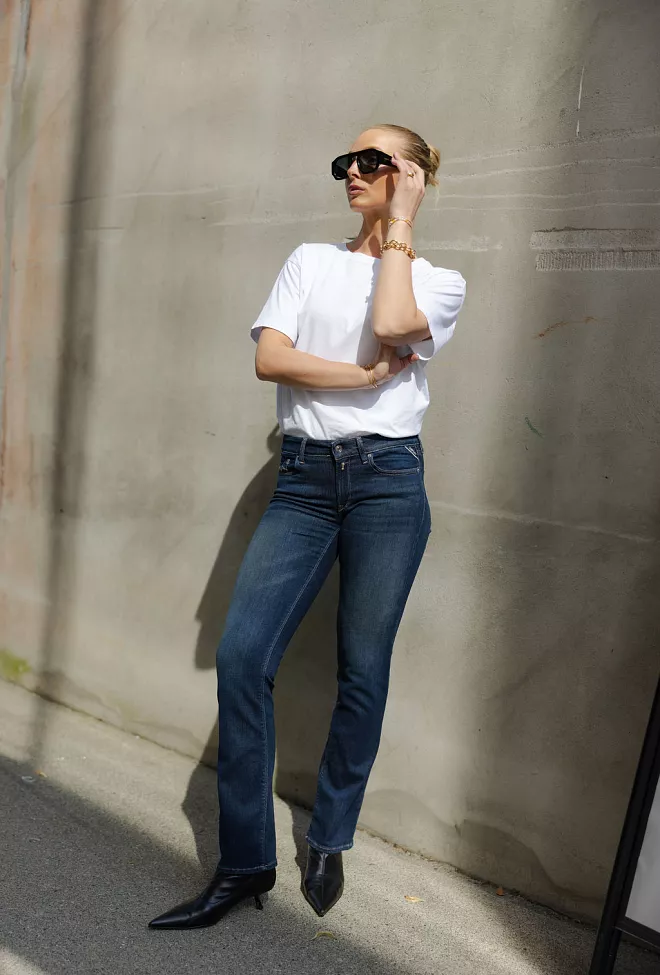Replay New Luz Bootcut Dark Blue jeans 4