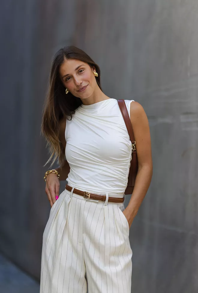 Anine Bing Monogram Belt Cognat belte 3