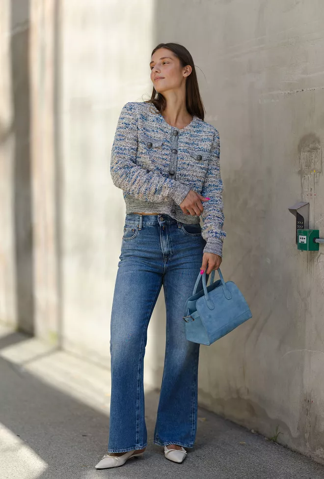 Gestuz Rediger Cannie GZ Cardigan Blue White Mix cardigan 7
