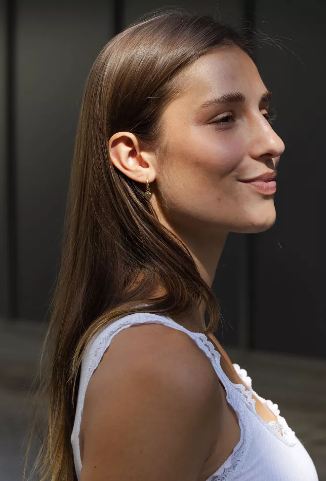 Enamel Copenhagen Amore Hoops Gold øredobber 2
