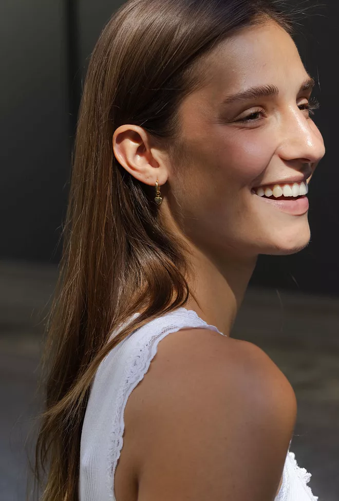 Enamel Copenhagen Amore Hoops Gold øredobber 3