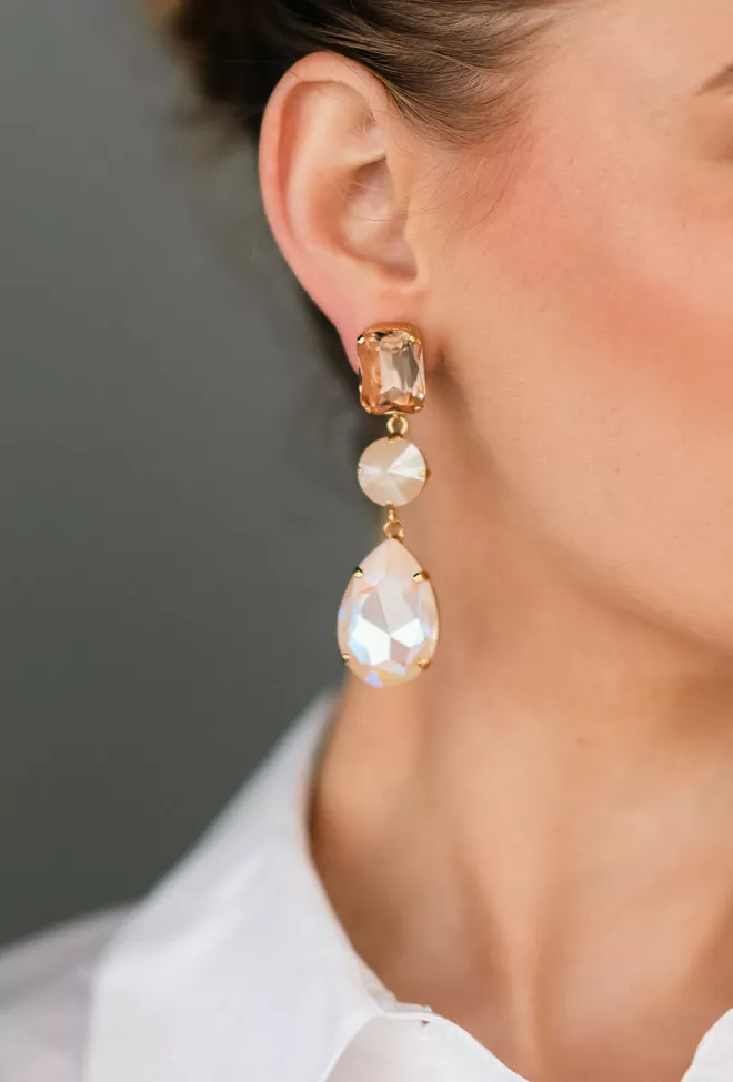Caroline Svedbom Lydia Earring Gold Ivory Delite Combo øredobber