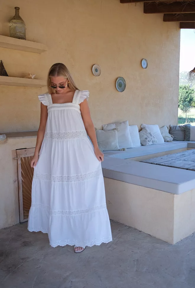 Carma Collection Jeanette Dress White kjole 9