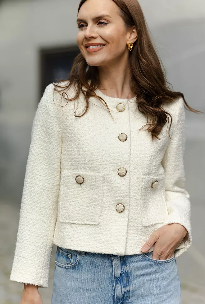 HiiL Studio Daisy Jacket Creme blazer 7