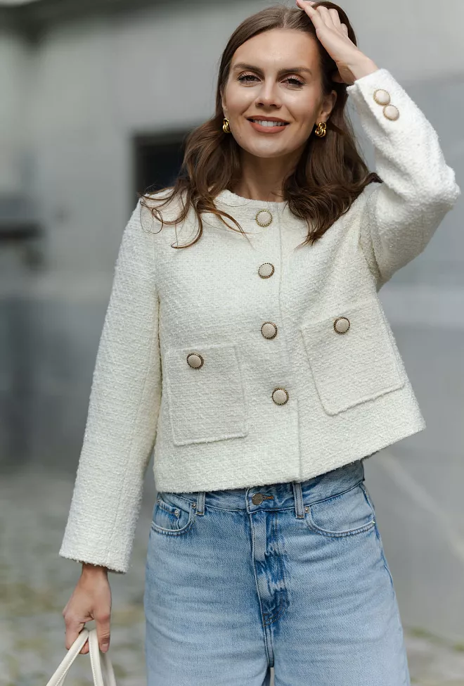 HiiL Studio Daisy Jacket Creme blazer 8