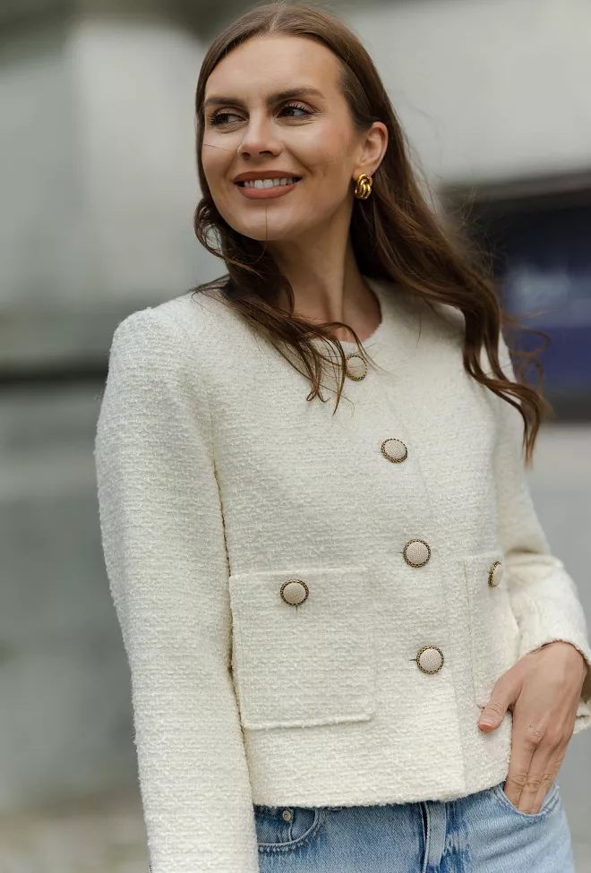 HiiL Studio Daisy Jacket Creme blazer 9