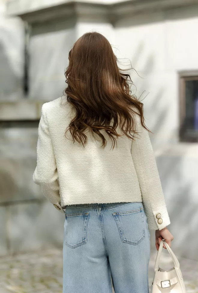 HiiL Studio Daisy Jacket Creme blazer 12