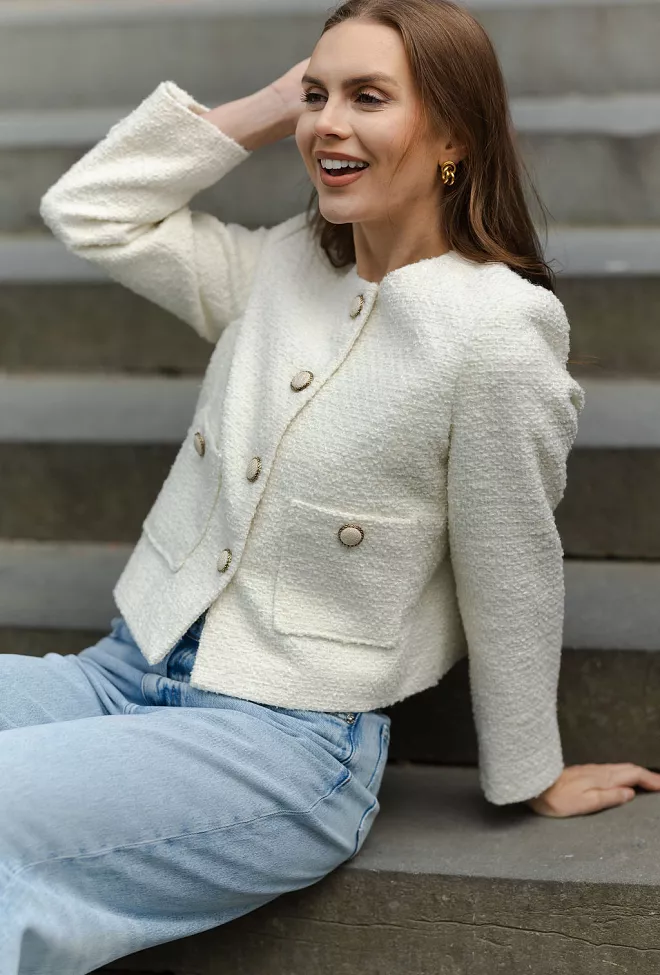 HiiL Studio Daisy Jacket Creme blazer 10