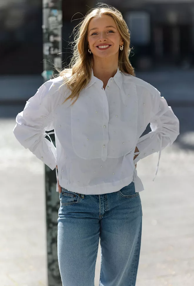 Munthe Phebe Shirt White skjorte 6
