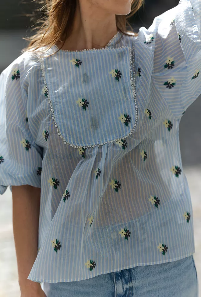 Munthe Pristina Blouse Light Blue bluse 6