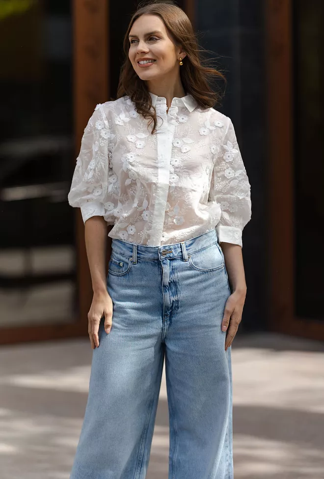 Munthe Pust Blouse White bluse 2