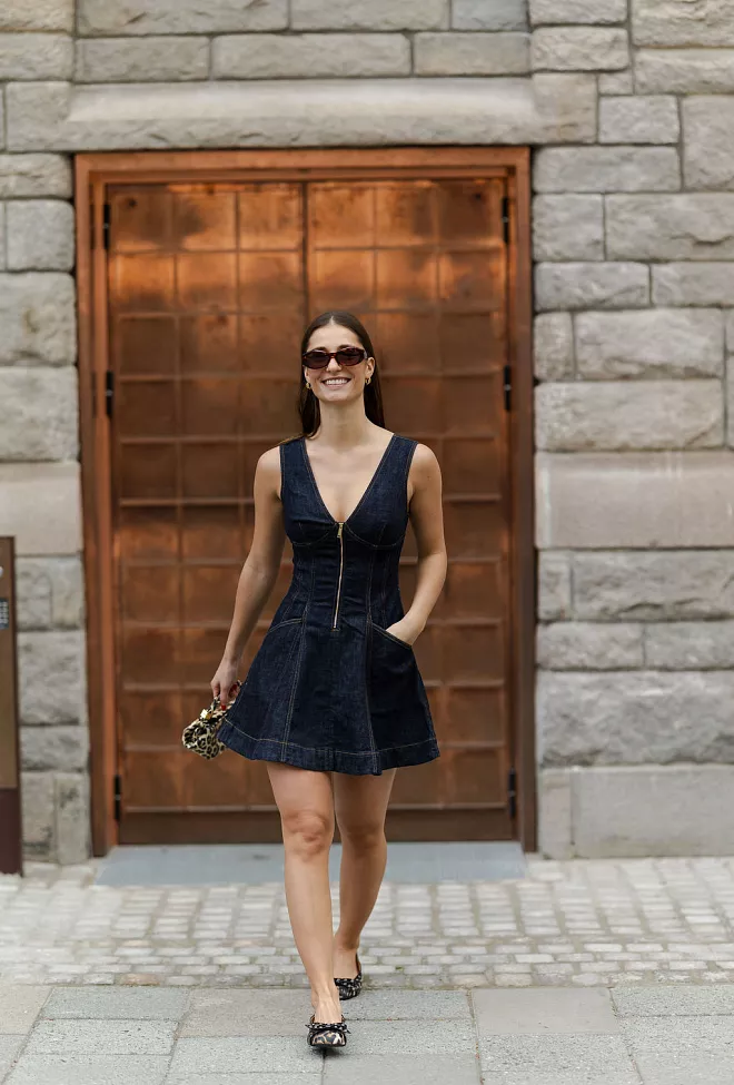 Bytimo Indigo Denim Mini Dress Blue 5