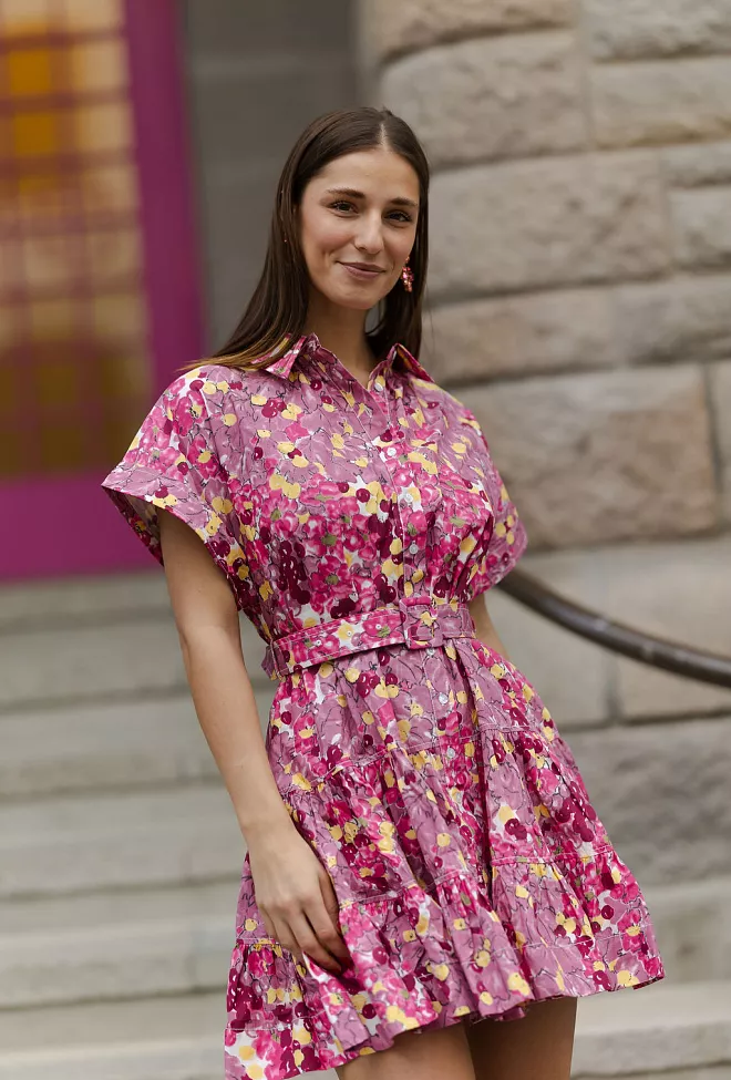 Bytimo Poplin Belt Dress Bright Field 1