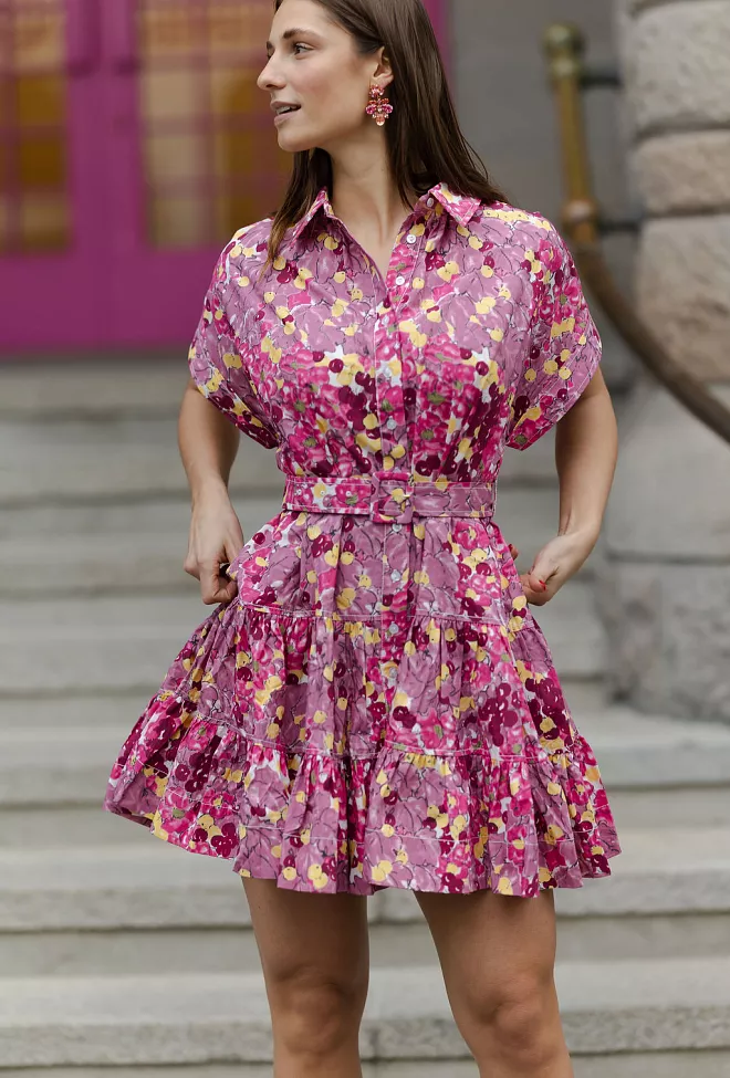 Bytimo Poplin Belt Dress Bright Field 2