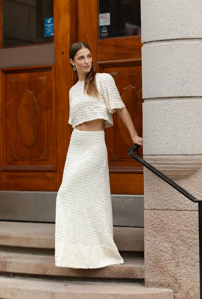 bytimo Lace Skirt Vintage White 5