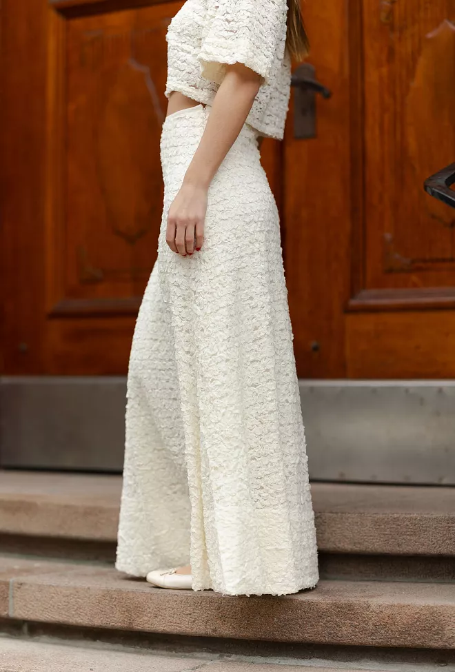 bytimo Lace Skirt Vintage White 2