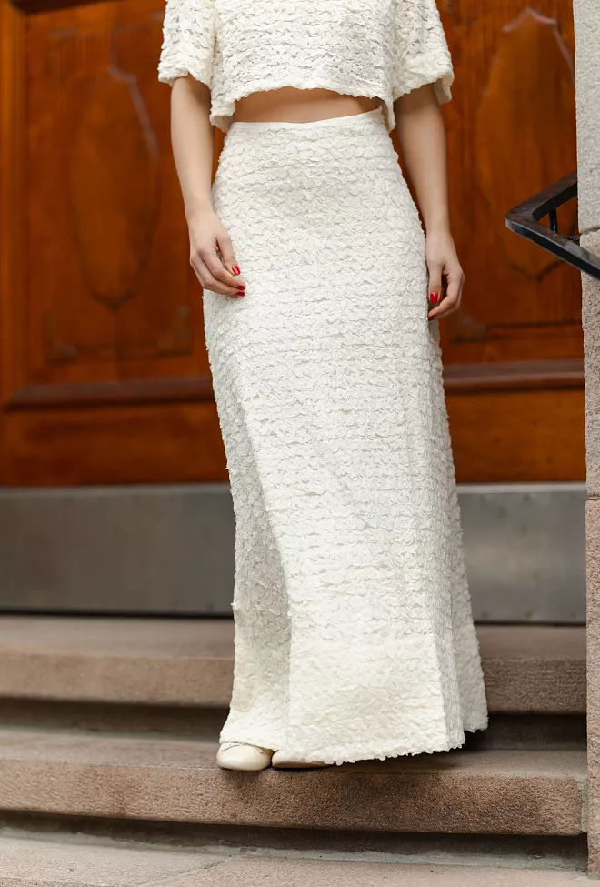 bytimo Lace Skirt Vintage White 1