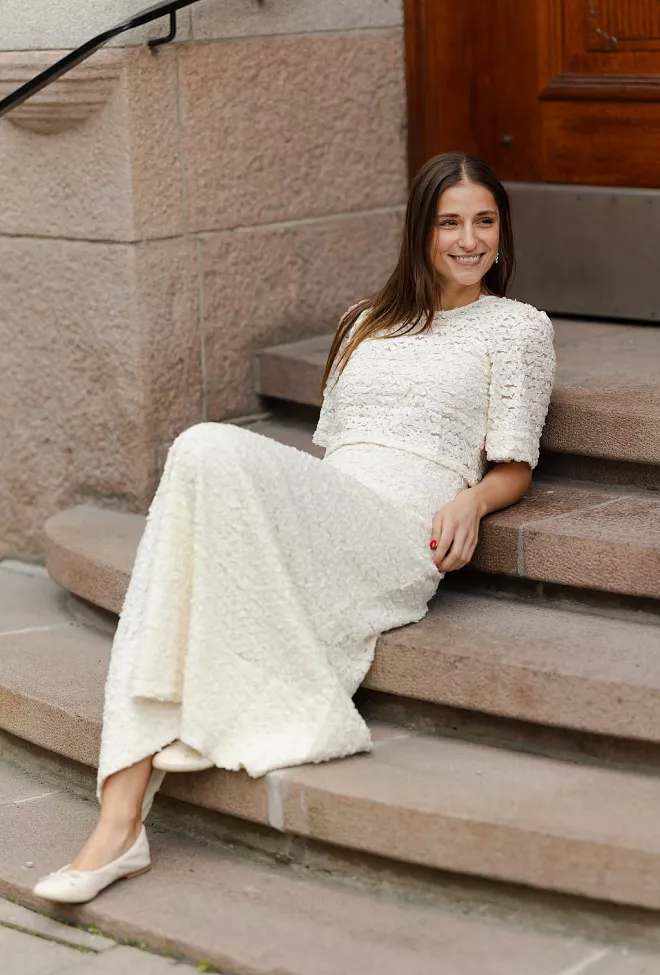 bytimo Lace Skirt Vintage White 4