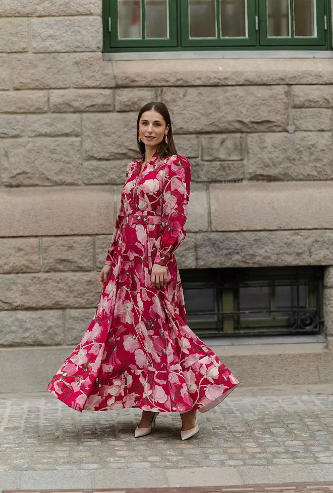 Bytimo Viscose Belt Dress Amour 3
