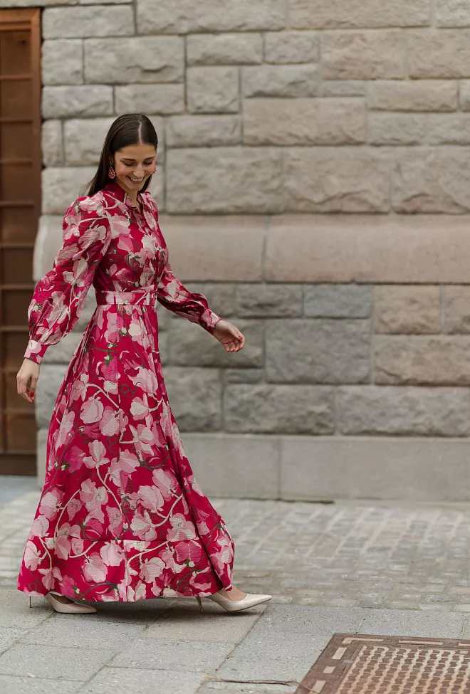 Bytimo Viscose Belt Dress Amour 5