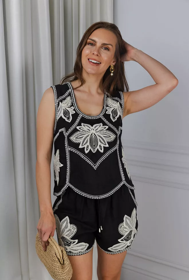 Scarlett Poppies Minetti Top Onyx Black topp