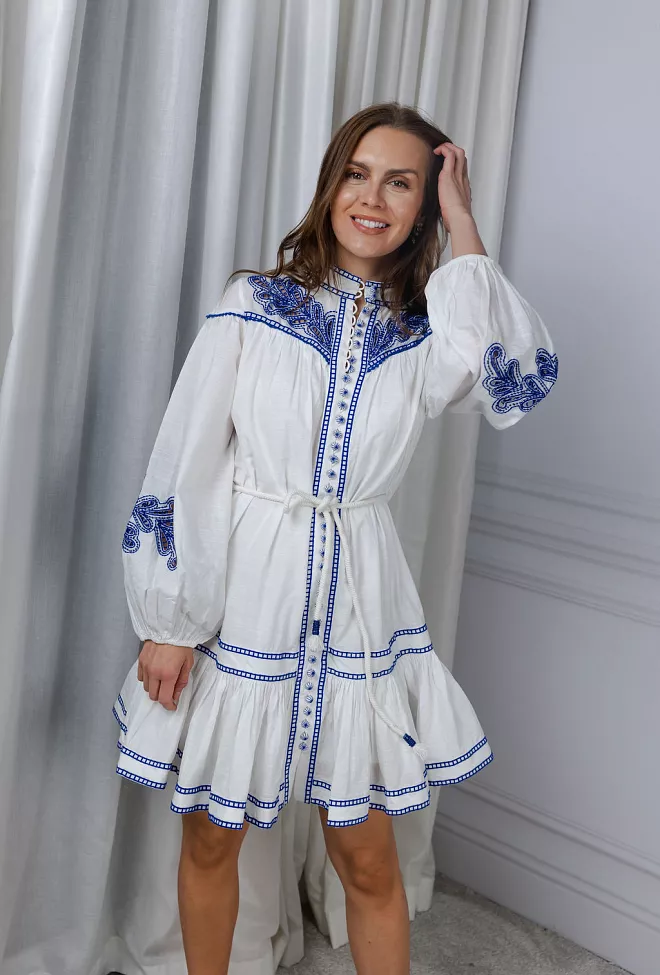 Scarlett Poppies Zillenia Dress Simply White minikjole 6