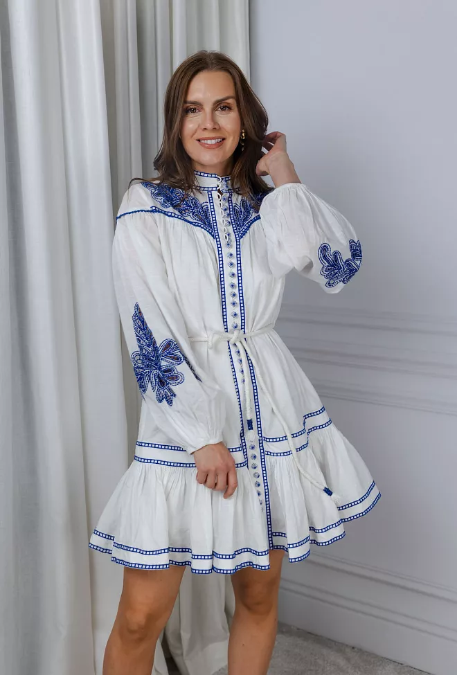 Scarlett Poppies Zillenia Dress Simply White minikjole