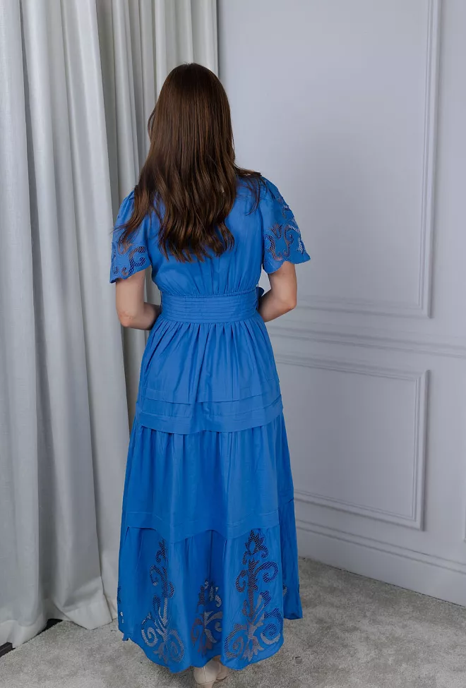 Scarlett Poppies Radhika Long Dress Fiucci Blue kjole 5