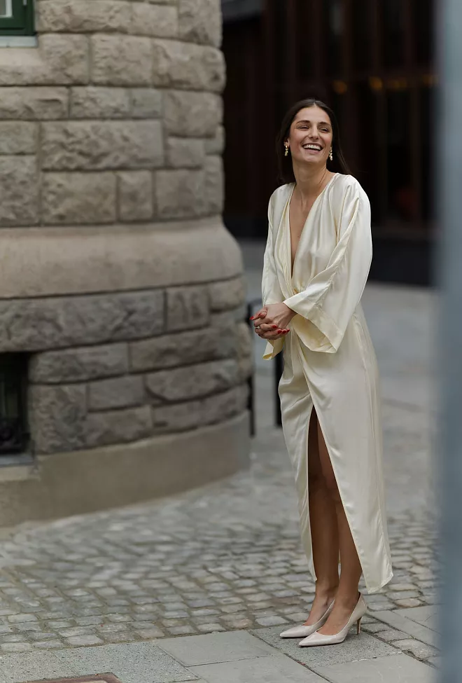 Envelope 1976 honor dress vanilla 6