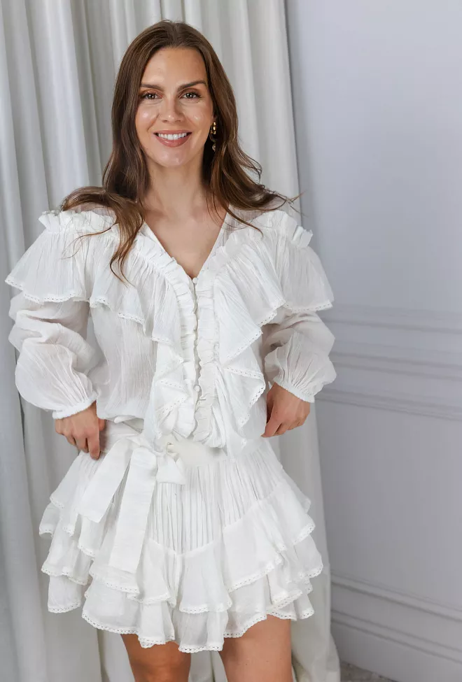 Confettibird Frill Skirt Shorts Offwhite miniskjørt 7