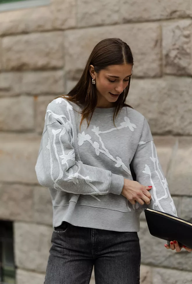 Munthe Pawi Sweatshirt Light Grey 2