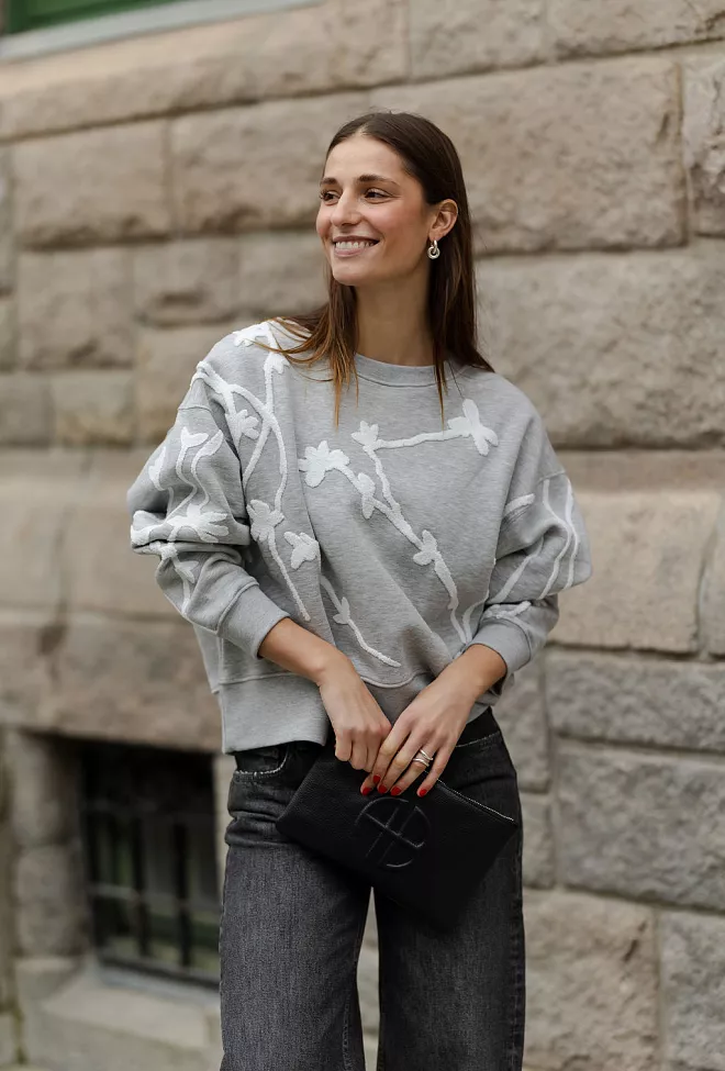 Munthe Pawi Sweatshirt Light Grey