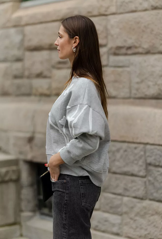 Munthe Pawi Sweatshirt Light Grey 3