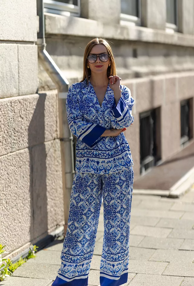 Andiata Karie 2 Trousers Blue Majorita bukse 2