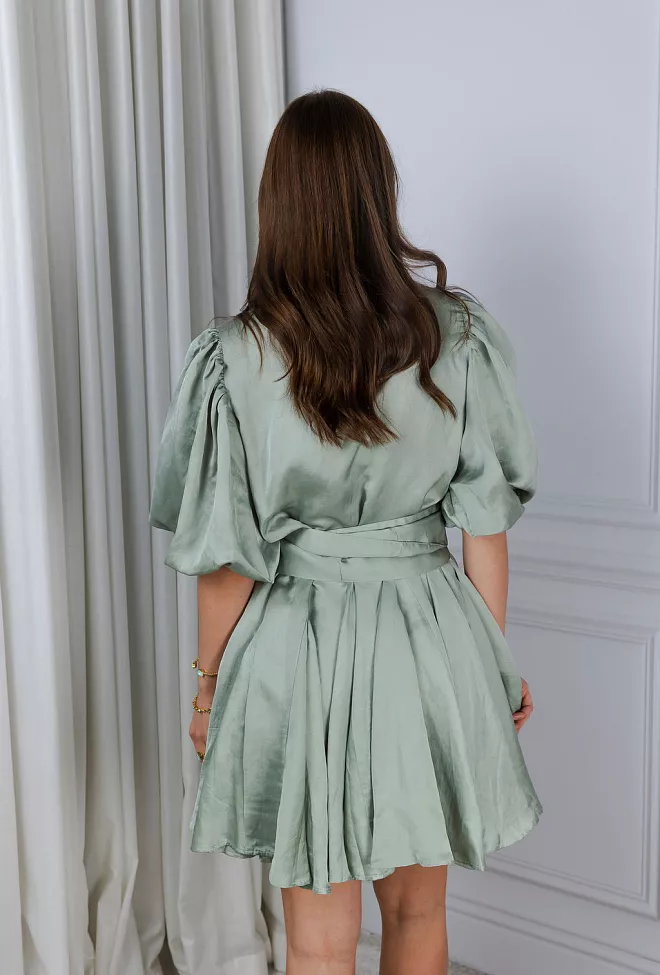 Confettibird Bon Weekend Dress Soft Pistachio minikjole 7