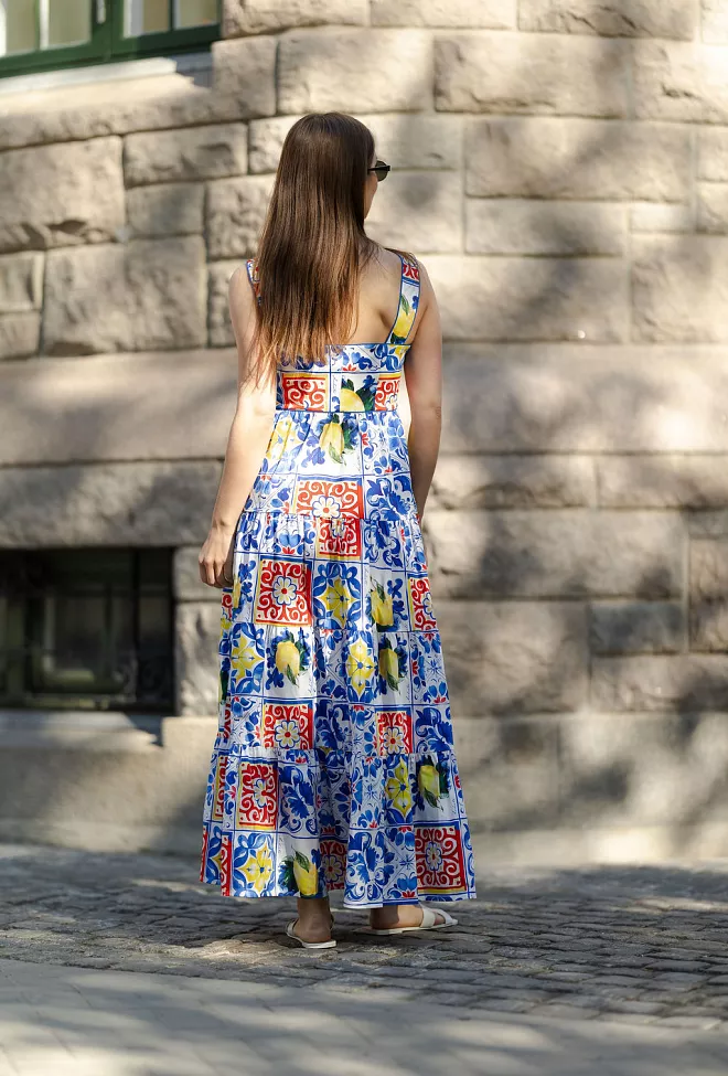 Andiata Elly Dress Sicilian Majolica kjole 5