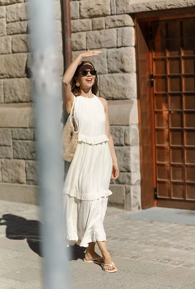 nectar Bianca Long Dress Creme 5