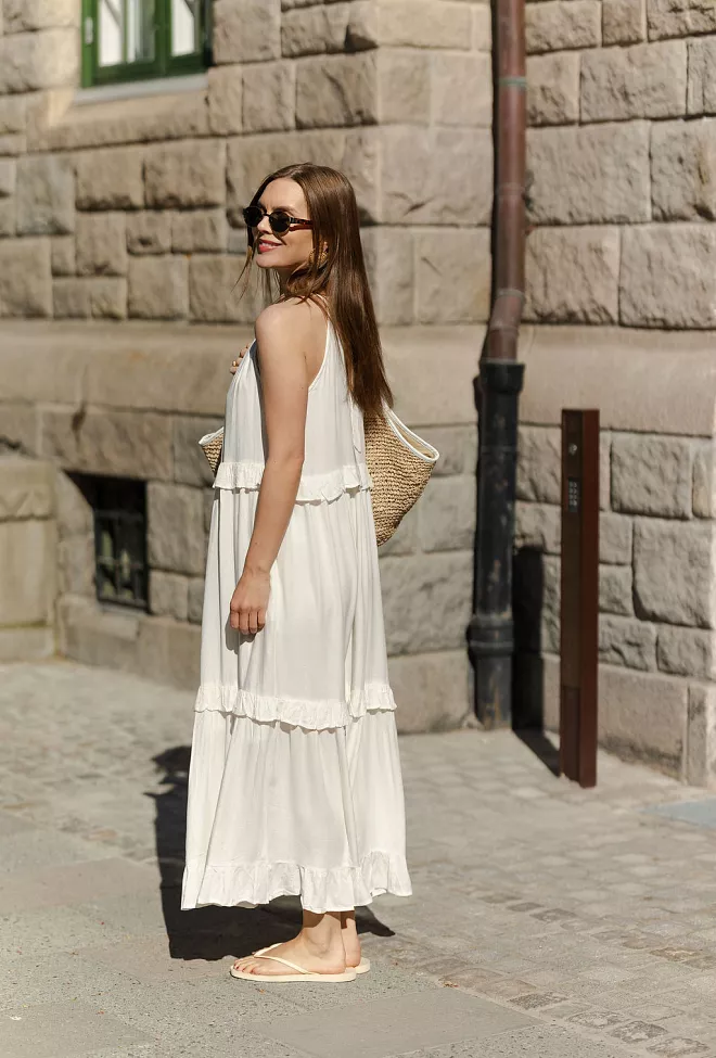 nectar Bianca Long Dress Creme 3