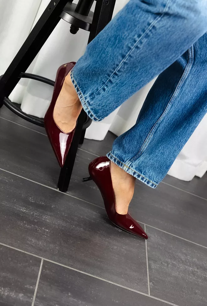 Anine Bing Hilda Pumps Dark Red Patent pensko 4