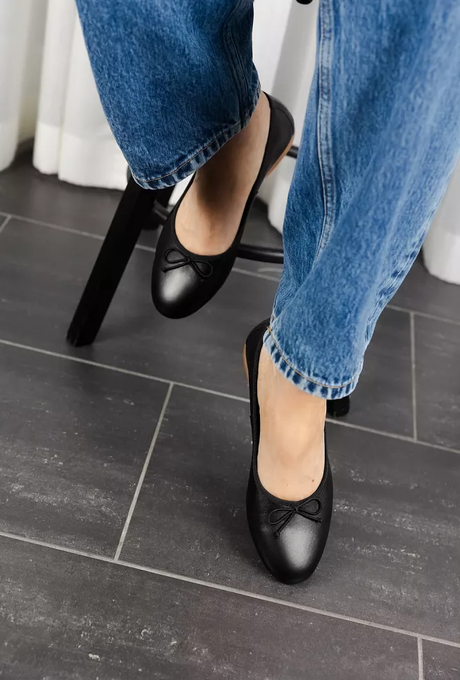 Bukela Merle Ballerina Black W/Contrast Sole ballerinasko 6