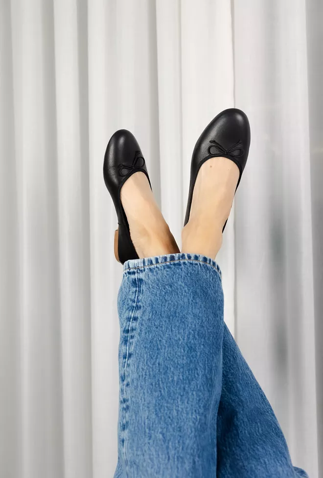 Bukela Merle Ballerina Black W/Contrast Sole ballerinasko 7