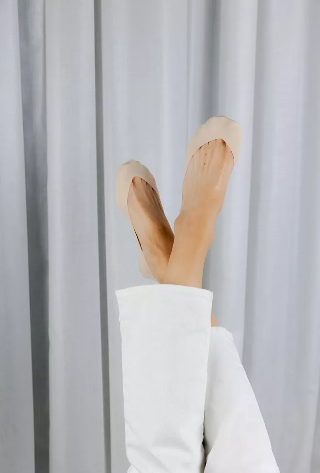 Oroblu  2Pk Twins Ballet No Show Socks Neutre steps 2