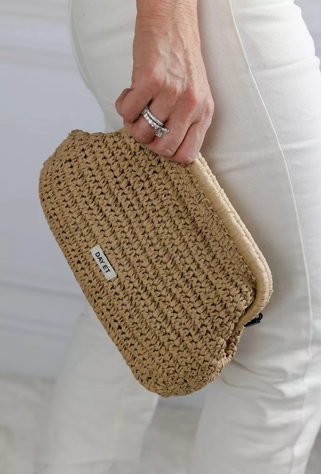 DAY ET Crochet Clutch Coriander Beige veske 2