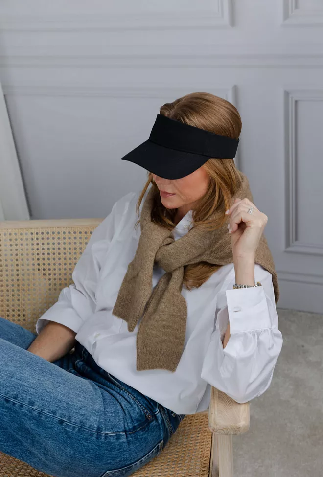 DAY ET Cotton Twill Visor Black solskjerm 3
