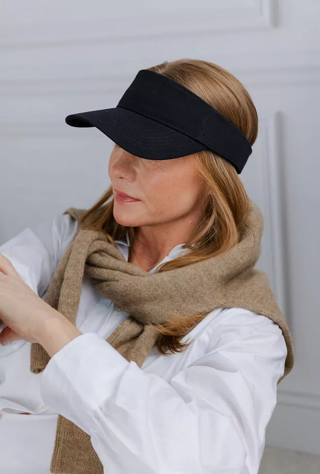 DAY ET Cotton Twill Visor Black solskjerm 2