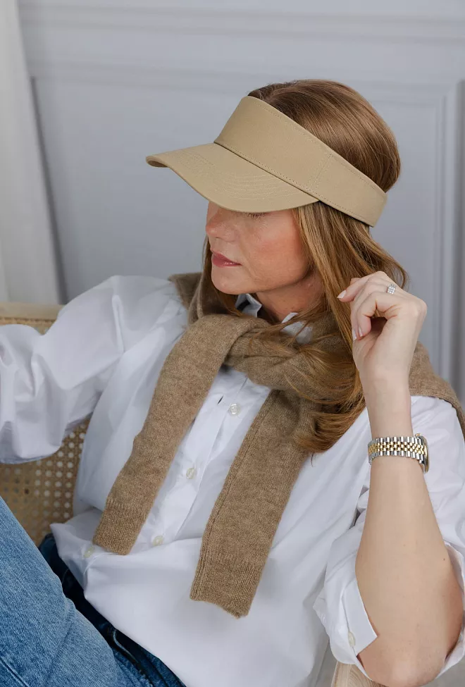 DAY ET Cotton Twill Visor Coriander Beige solskjerm 2