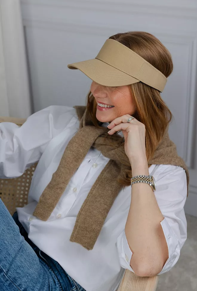 DAY ET Cotton Twill Visor Coriander Beige solskjerm 3